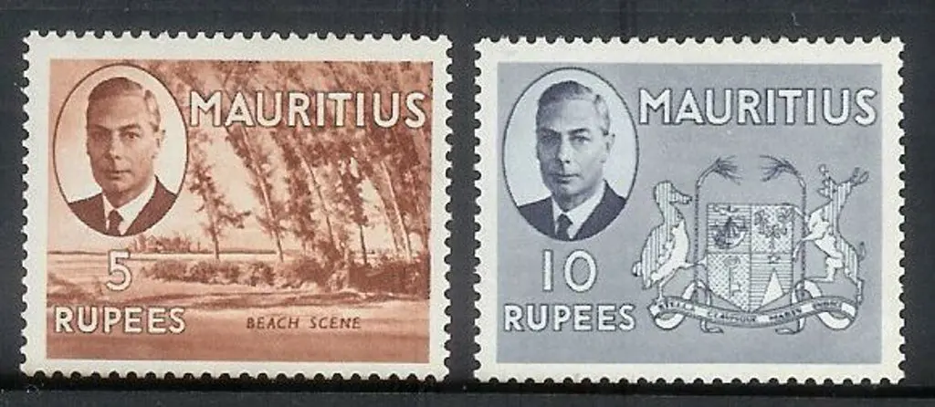 1950 1c - 10r. KGVI defins. Set of 15. MLVH SG ... Image 1++