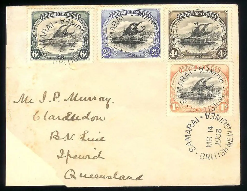 1903 cover addressed to Queensland bearing British ... Image 1++