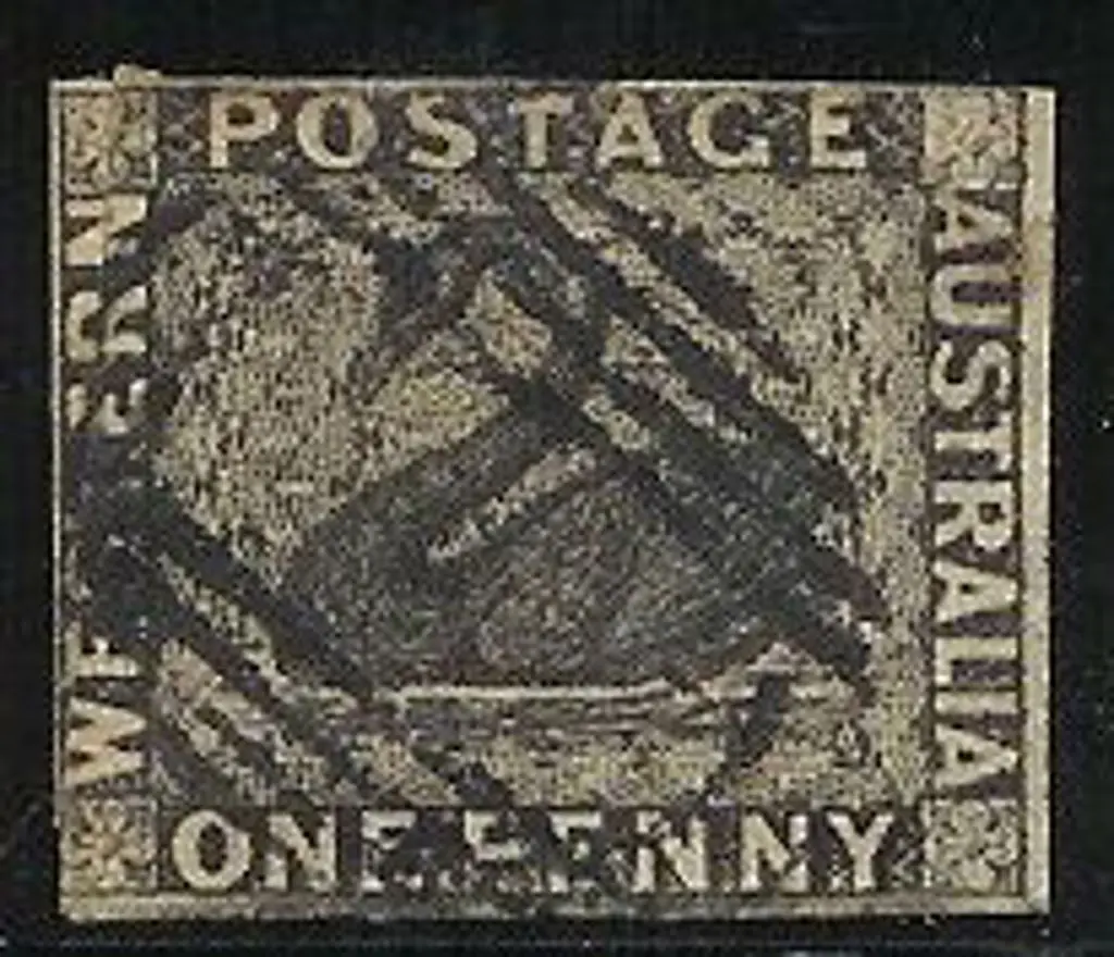 WA Collection of Swans on leaves incl. 1d & 2d ... Image 1++