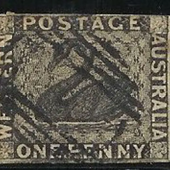 WA Collection of Swans on leaves incl. 1d & 2d ...