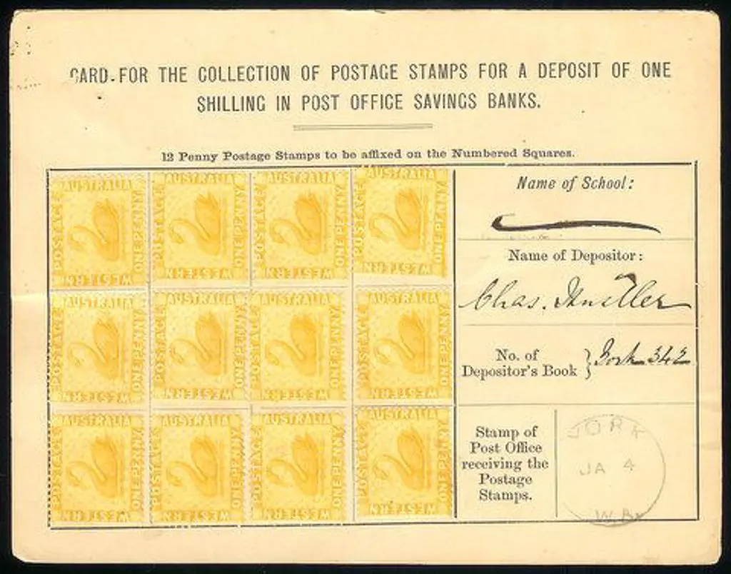 18? (4 Jan) Post Office Savings Bank card complete ... Image 1++