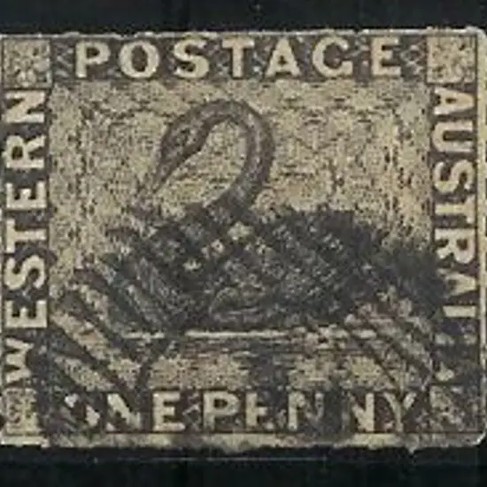 1854 1d black rouletted on all 4 sides. Fine used ...