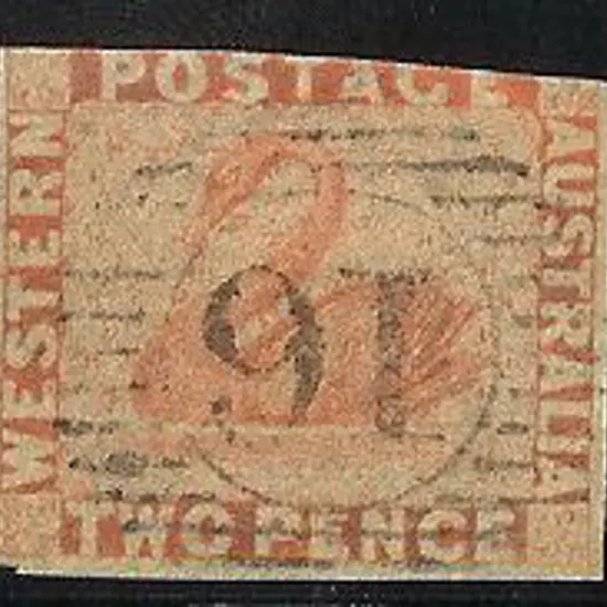 1860 2d orange-vermilion. Fine used example with 3 ...