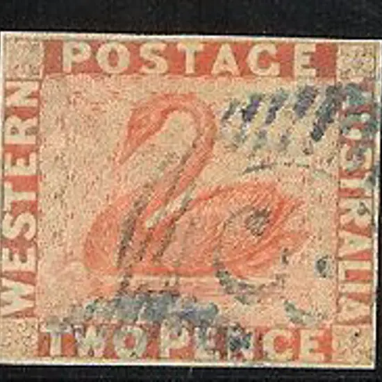1860 2d orange-vermilion. Fine used example with 4 ...