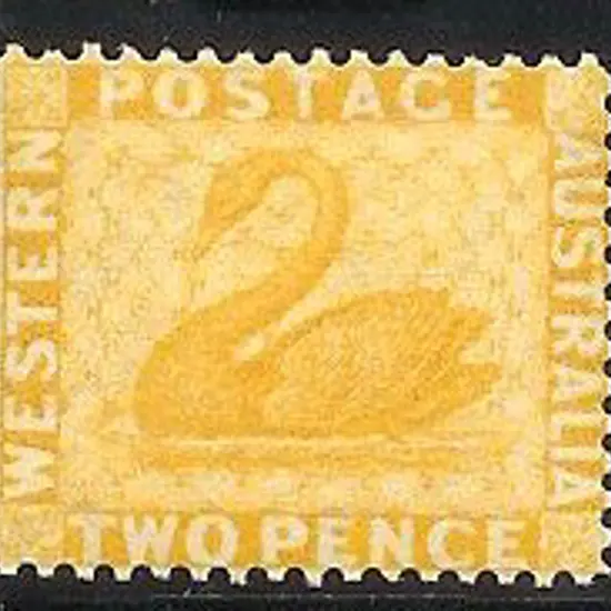 1876 2d chrome yellow swan WMK Crown CC perf 14 SG ...