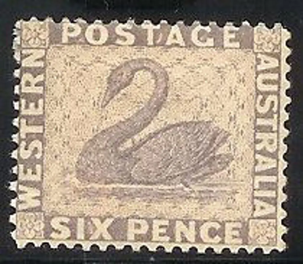 1884 6d lilac swan WMK Crown CA perf 14. Fine mint ... Image 1++
