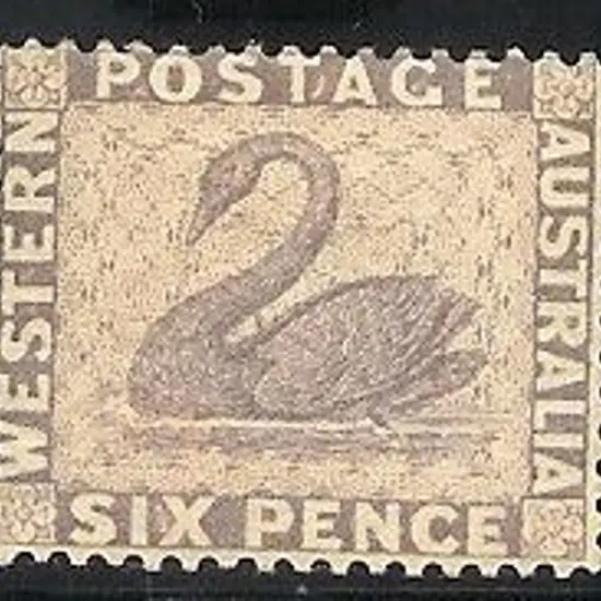 1884 6d lilac swan WMK Crown CA perf 14. Fine mint ...