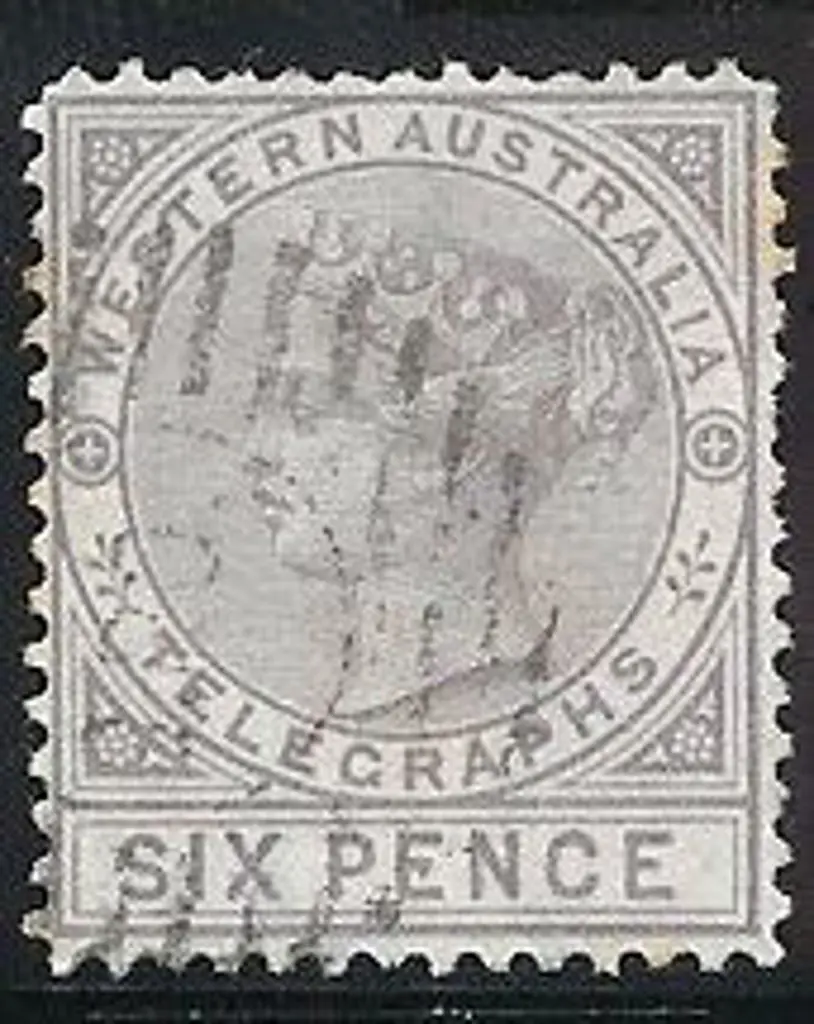 1886 1d yellow-ochre and 6d lilac Telegraph stamps ... Image 1++