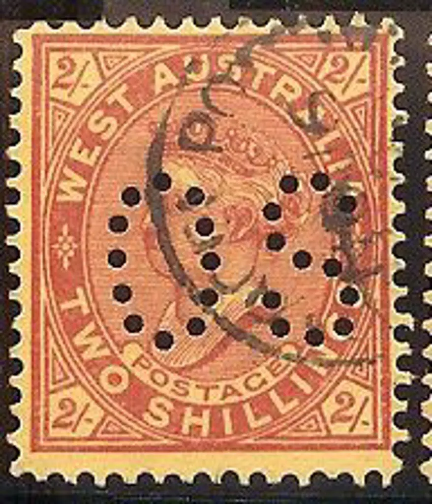 1902 2/- orange-red/yellow WMK V over Crown  Perf ... Image 1++
