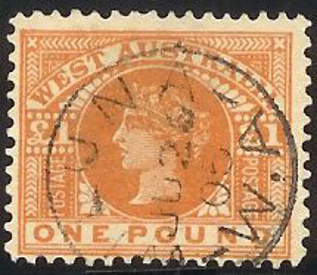 1902 £1 orange-brown QV F/U with neat 26 Jun 05 ... Image 1++
