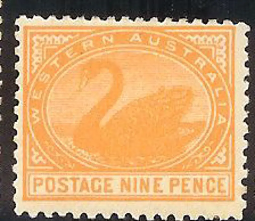 1912 9d orange with upright Crown A Watermark SG ... Image 1++