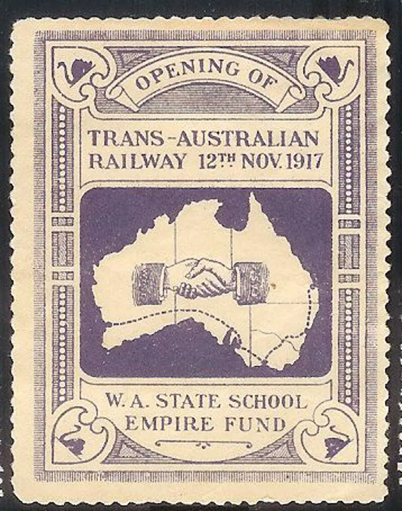 1917 (12 Nov) Opening of Trans-Australian Railway ... Image 1++