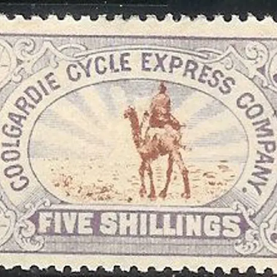 Coolgardie Cycle Express. Scarce, complete camel ...