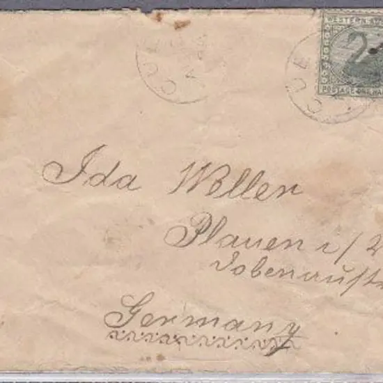 Cue 3b-d for 12 Aug 1898 on 2d & ½d swans to ...