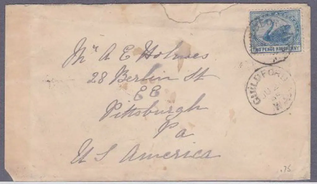 Guildford 3b dated 21 Jun 1895 (2 strikes) on ... Image 1++