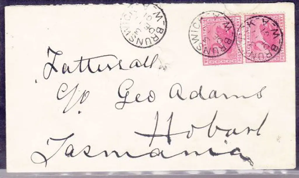 BRUNSWICK 3b in 3 for 17 Dec 1901. 3 clear strikes ... Image 1++