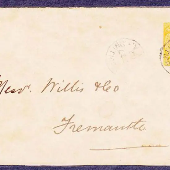 BULLA BULLING 3b dated 27 Oct 1902 on 2d orange QV ...