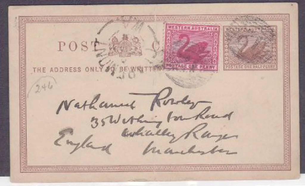 CLAREMONT 2b 13 May 1901 tied to 15 Bar 12 on ½d ... Image 1++