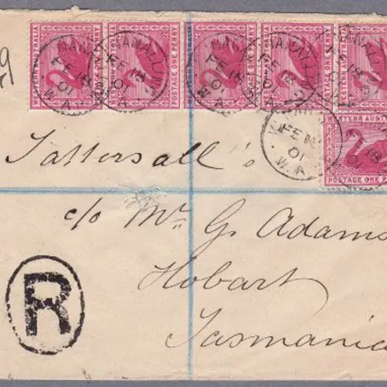KUNANALLING 3b 18 Feb 1901 on Tatts cover tied to ...