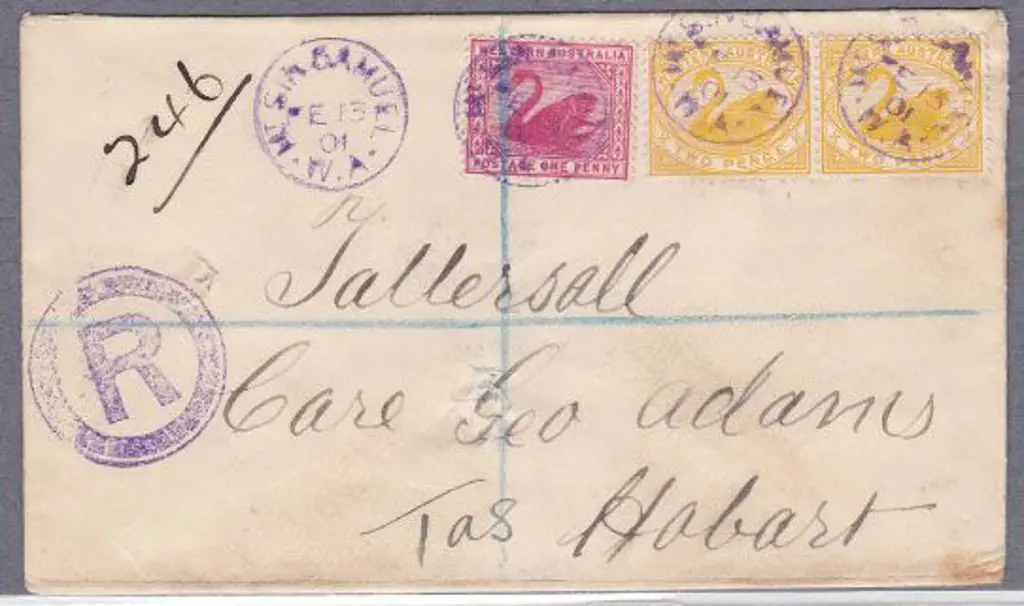 Mt Sir Samuel 3b in violet for 13 Feb 1901 on ... Image 1++