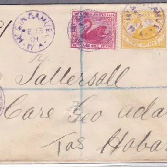 Mt Sir Samuel 3b in violet for 13 Feb 1901 on ...