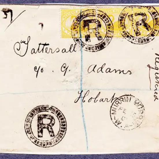 Murrin Murrin 3b 15 Feb1901 with Registered circle ...