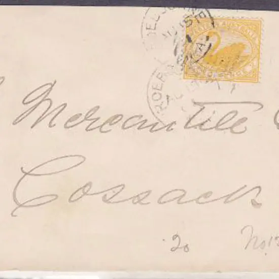 ROEBORNE 3b dated 15 Aug 1901 (2 strikes) with ...