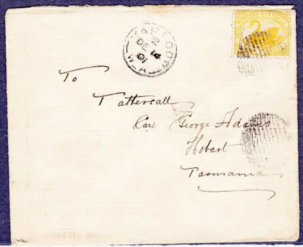 Yarloop 3b in 2 dated 14 Dec 1901  with DO-12 tied ... Image 1++