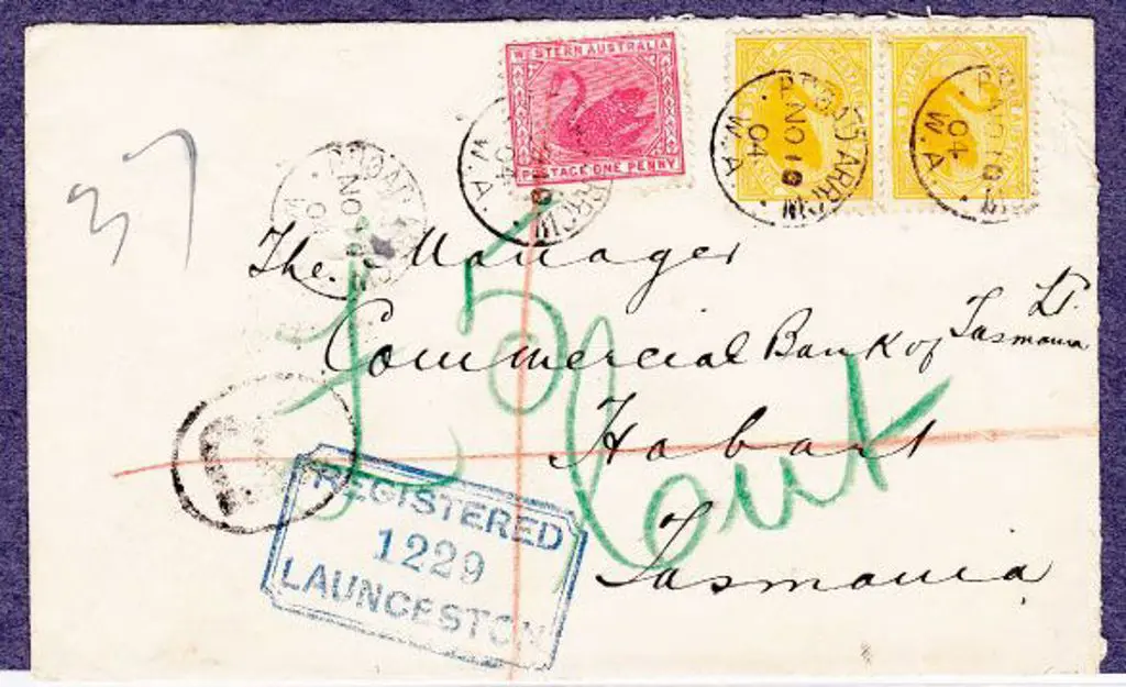 Broad Arrow 3b-b. Four strikes dated 10 Nov 1904 ... Image 1++