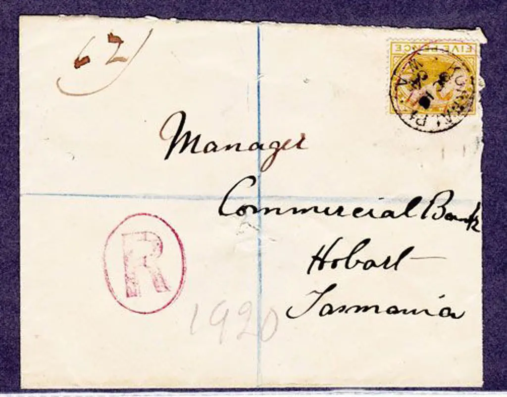 Kurnalpi 3b dated 16 October 1904 tied to 5d swan ... Image 1++
