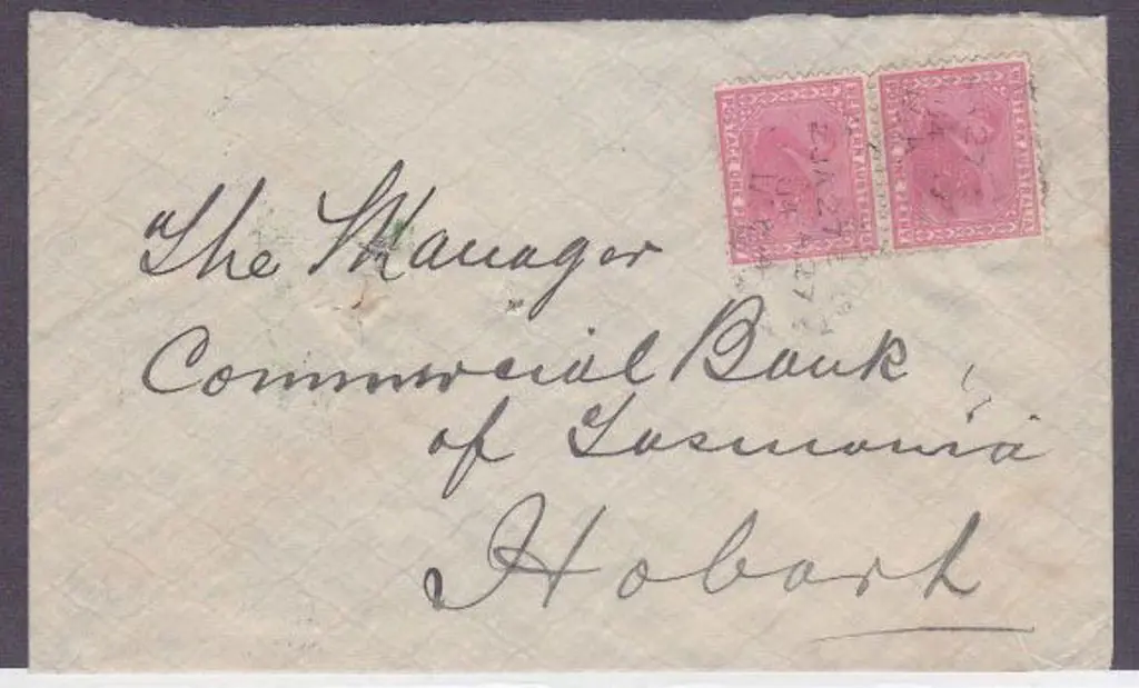 Narrogin 3b, 2 strikes dated 27 Jan 1904 on pair ... Image 1++