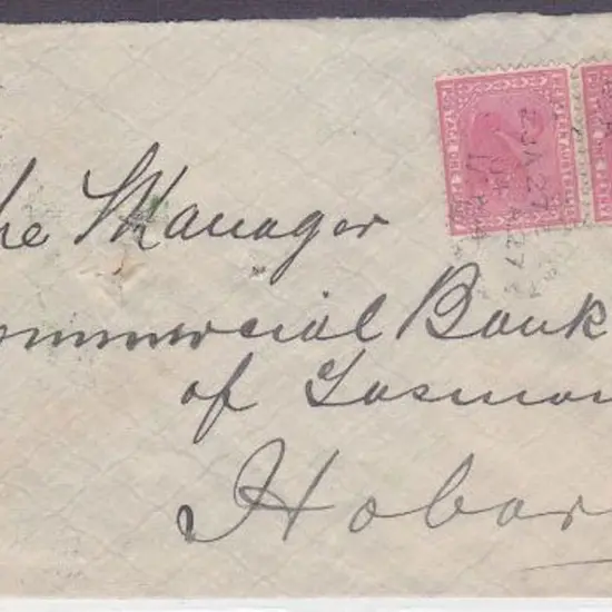 Narrogin 3b, 2 strikes dated 27 Jan 1904 on pair ...