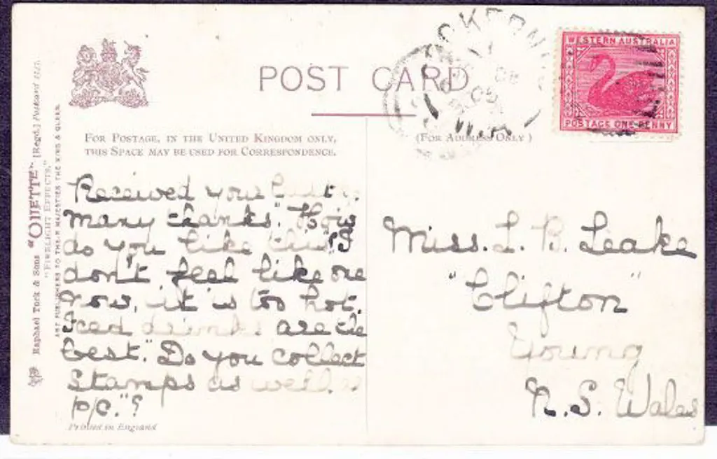 Cookernup DxPO in 1 dated 12 Dec 1905 on 1d red ... Image 1++
