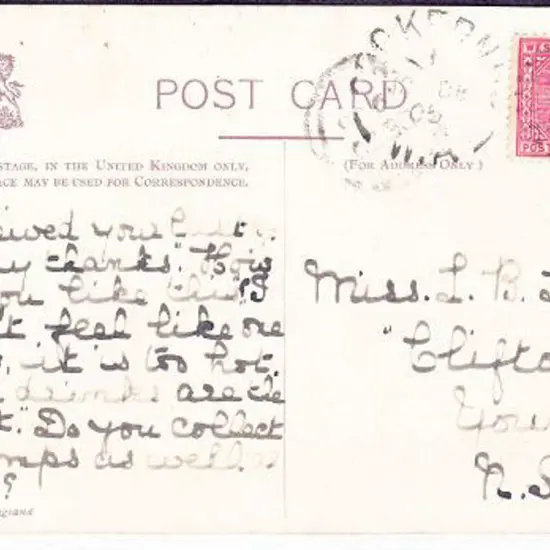 Cookernup DxPO in 1 dated 12 Dec 1905 on 1d red ...