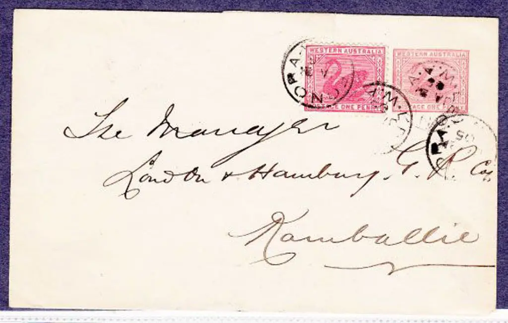 Leonora 3b for 21 Jan 1905. 4 strikes on 1d swan & ... Image 1++