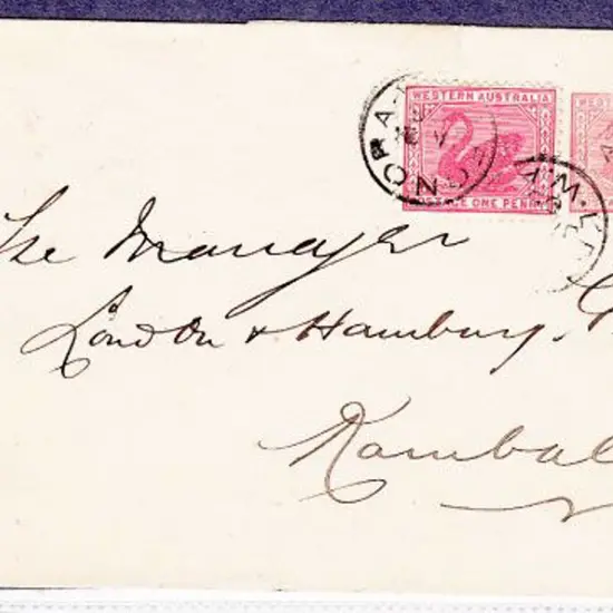 Leonora 3b for 21 Jan 1905. 4 strikes on 1d swan & ...