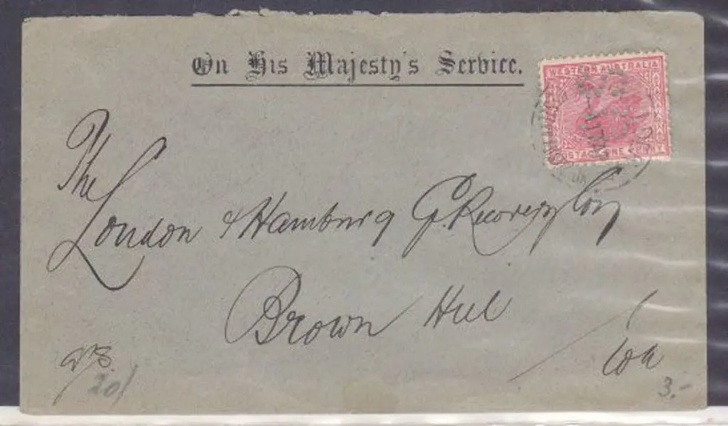 Boulder A25T for 17 Apr 1907 on OHMS cover with 1d ... Image 1++