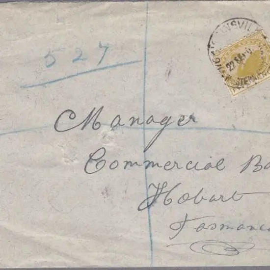 Higginsville A25 on Regisitered Tatts cover dated ...