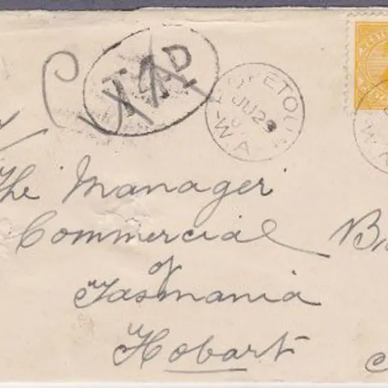 Hopetoun 3b for 29 Jun 1907 on Tatts cover. Two ...