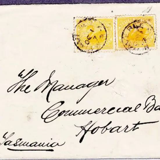 Waverley 3b for 1 Oct 1907 tied to 2 x 2d yellow ...