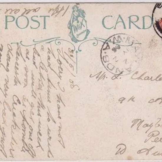 1908 (30th May) Ship themed PPC posted England ...