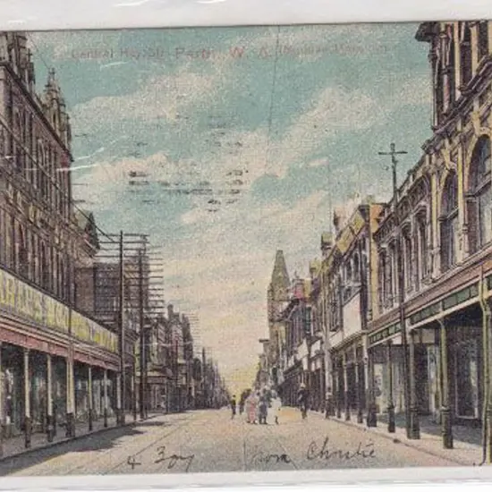 Central Hay Street, Perth (Sunday Morning) c1907 ...
