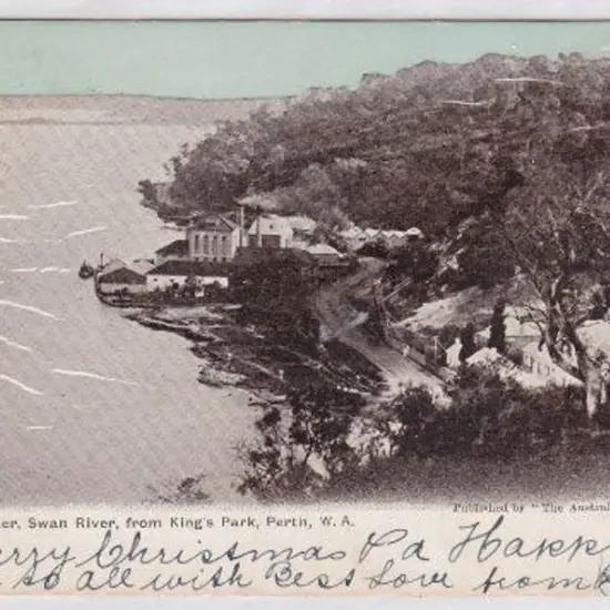 Melville Water, Swan River, from Kings Park, ...