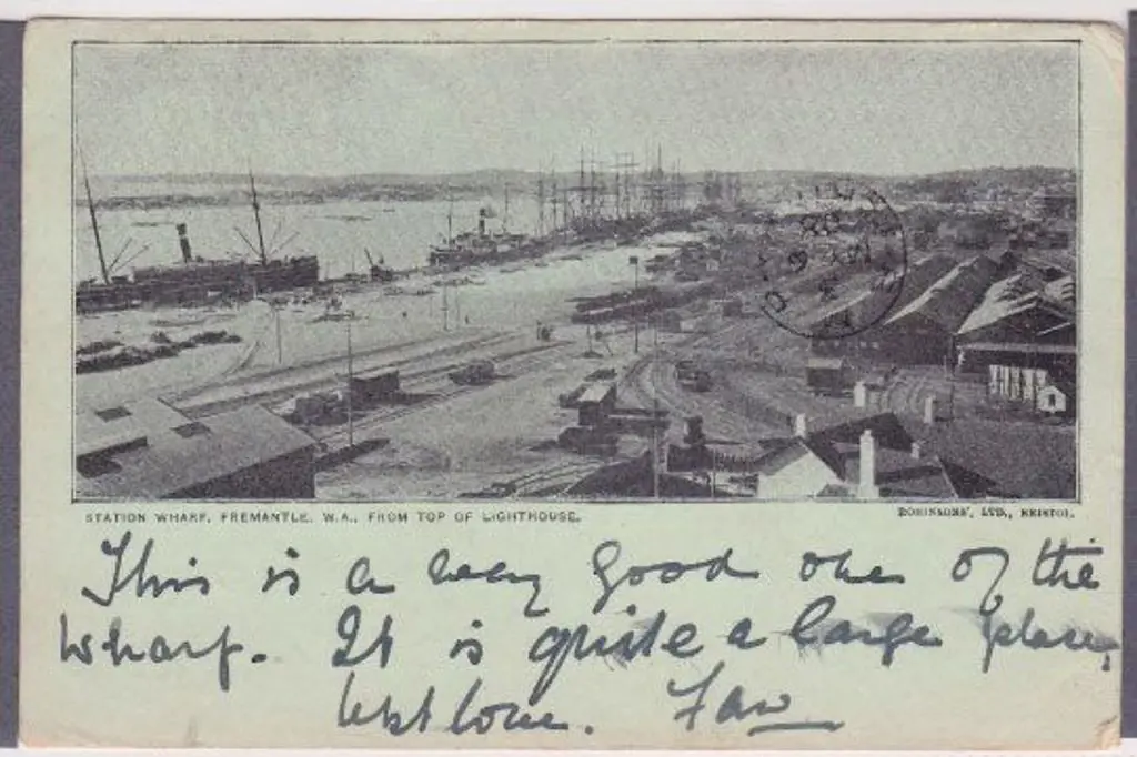 Station Wharf, Fremantle WA from top of Lighthouse ... Image 1++