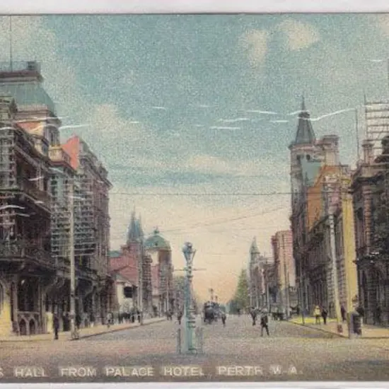 St George's Hall from Palace Hotel, Perth WA. ...