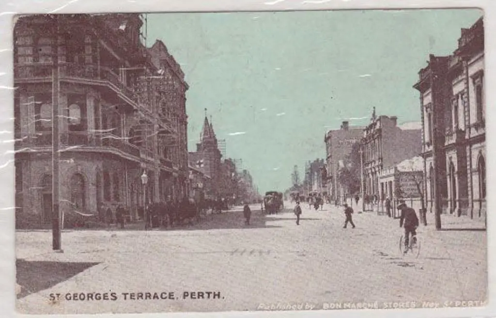 St Georges Terrace Perth. Published by Bon Marche ... Image 1++