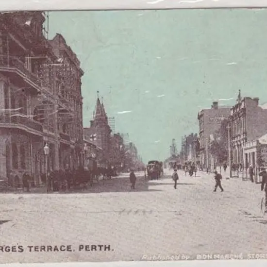 St Georges Terrace Perth. Published by Bon Marche ...