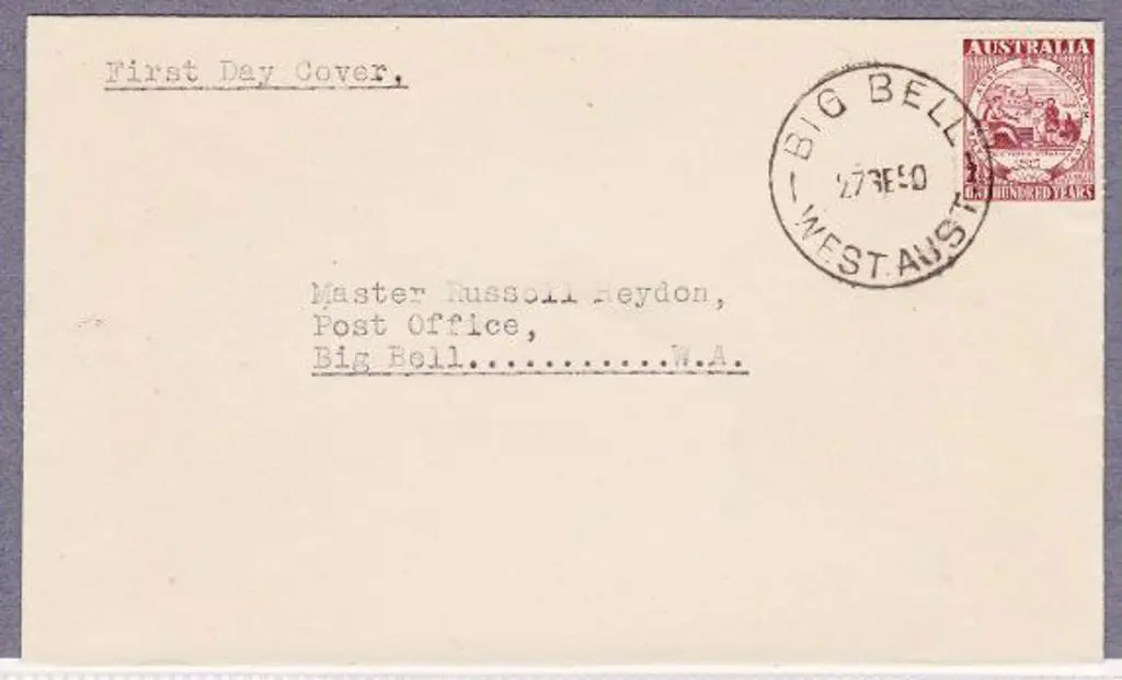 Big Bell 27 SE 50 complete strike on 2½d Stamp ... Image 1++