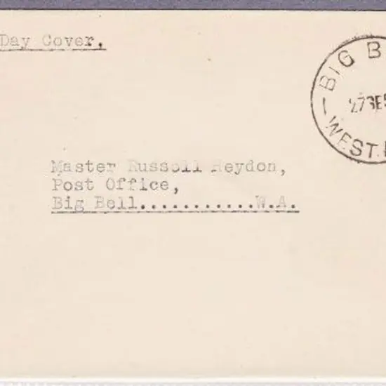 Big Bell 27 SE 50 complete strike on 2½d Stamp ...