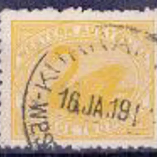 Kurrawang A27 on 2d yellow swan for 16 Jan 1914. ...